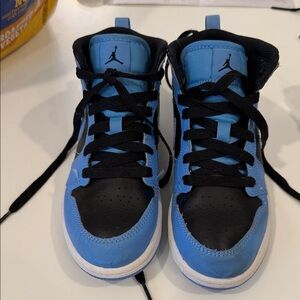 Nike Kids Black and Blue Jordan’s